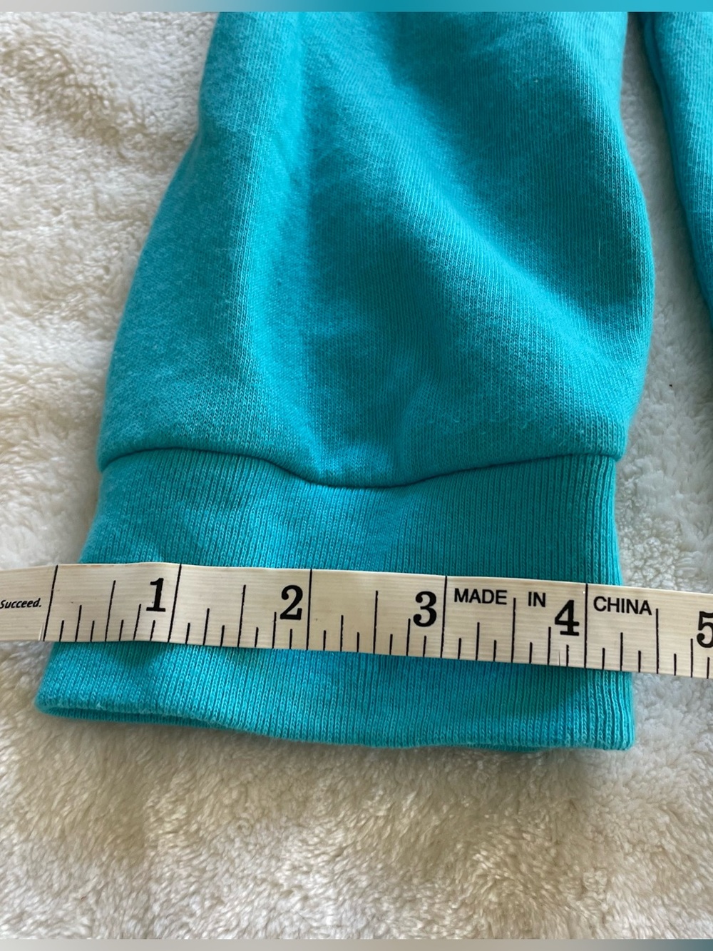PINK Victoria’s Secret Teal Logo Zip Up Hoodie size XL - Picture 14 of 14